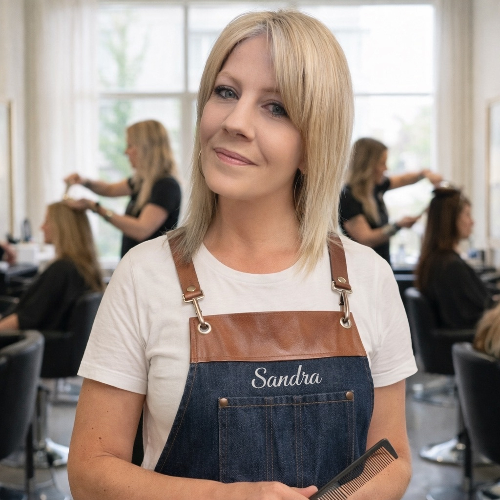 Sandra, coiffeuse à domicile